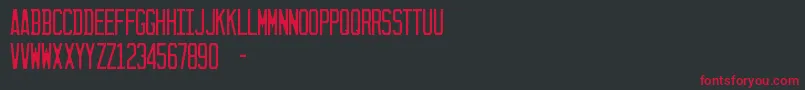 SunshineState Font – Red Fonts on Black Background