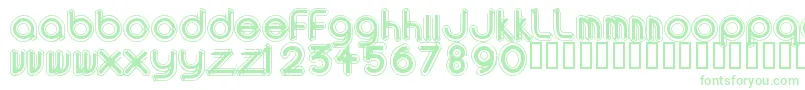 AreaOutlinee-Schriftart – Grüne Schriften