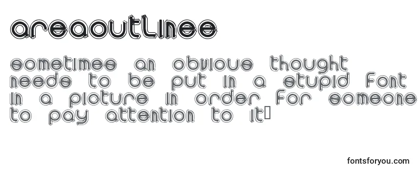 AreaOutlinee Font