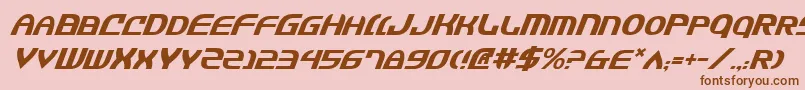 JannisariesItalic Font – Brown Fonts on Pink Background