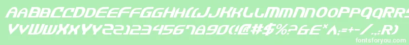 JannisariesItalic Font – White Fonts on Green Background