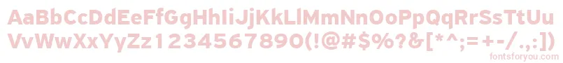 PfhighwaysansproBold Font – Pink Fonts on White Background