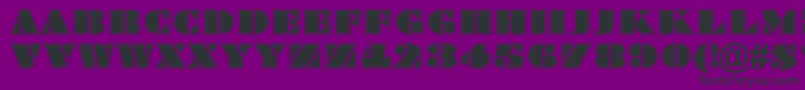 BraggatitulgrRegular Font – Black Fonts on Purple Background