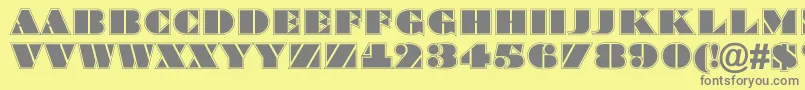 More about BraggatitulgrRegular Font BraggatitulgrRegular Font – Gray Fonts on Yellow Background