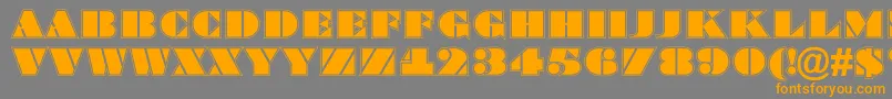 BraggatitulgrRegular Font – Orange Fonts on Gray Background