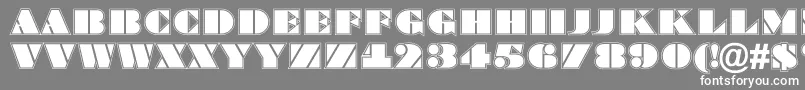 BraggatitulgrRegular Font – White Fonts on Gray Background