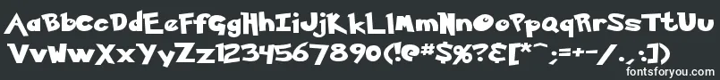Ketchum Font – White Fonts on Black Background