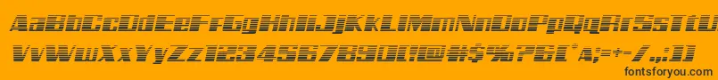 Galacticstormgradital Font – Black Fonts on Orange Background