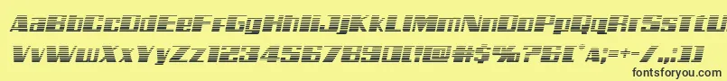 Galacticstormgradital Font – Black Fonts on Yellow Background