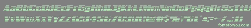 Galacticstormgradital Font – Green Fonts on Gray Background