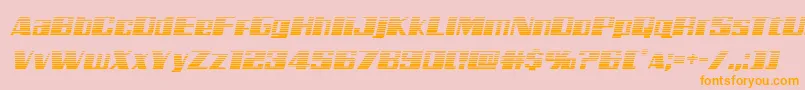 Galacticstormgradital Font – Orange Fonts on Pink Background