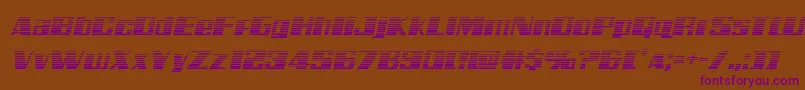 Galacticstormgradital Font – Purple Fonts on Brown Background