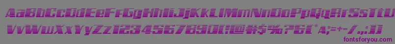 Galacticstormgradital Font – Purple Fonts on Gray Background