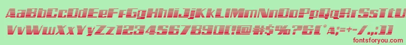 Galacticstormgradital Font – Red Fonts on Green Background