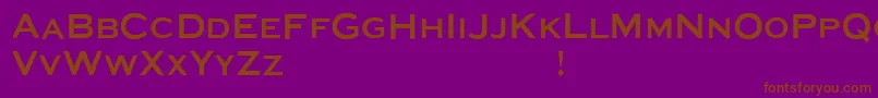 MediaGothic Font – Brown Fonts on Purple Background