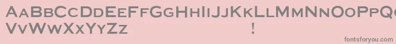 MediaGothic Font – Gray Fonts on Pink Background