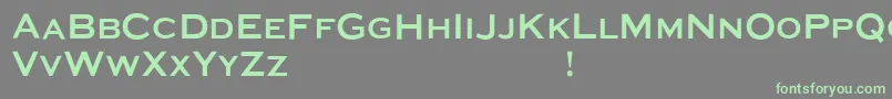 MediaGothic Font – Green Fonts on Gray Background