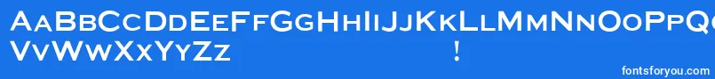 MediaGothic Font – White Fonts on Blue Background
