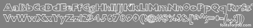 Chunboxh Font – White Fonts on Gray Background