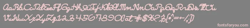 Saiba mais sobre a fonte Learningmachineitalic Fonte Learningmachineitalic – fontes rosa em um fundo cinza