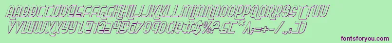 More about RokikierShadowItalic Font RokikierShadowItalic Font – Purple Fonts on Green Background
