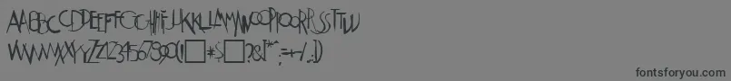 WeimarRegular Font – Black Fonts on Gray Background