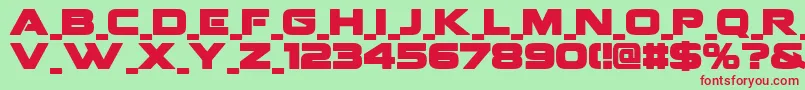 FenixBlacklettercaps Font – Red Fonts on Green Background