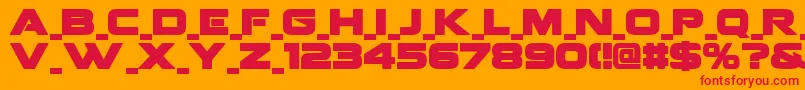 FenixBlacklettercaps Font – Red Fonts on Orange Background
