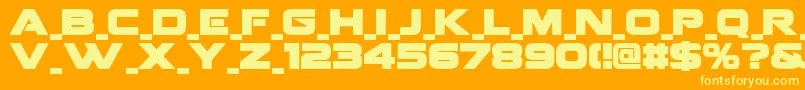 FenixBlacklettercaps Font – Yellow Fonts on Orange Background