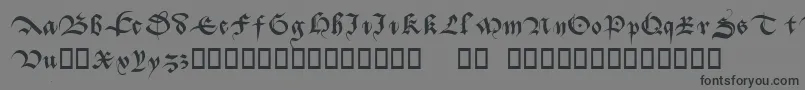 フォントBatarde – 黒い文字の灰色の背景