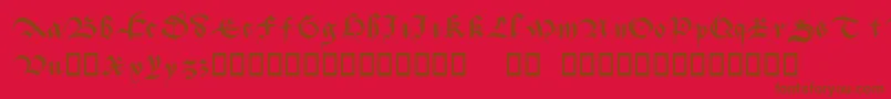 Batarde Font – Brown Fonts on Red Background