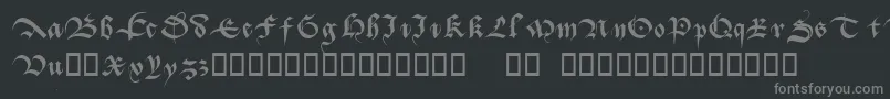 フォントBatarde – 黒い背景に灰色の文字