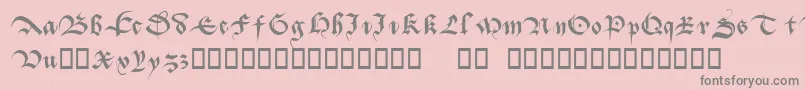 Batarde Font – Gray Fonts on Pink Background