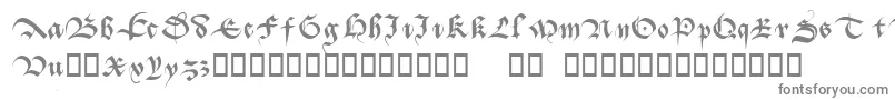 Batarde-Schriftart – Graue Schriften auf weißem Hintergrund