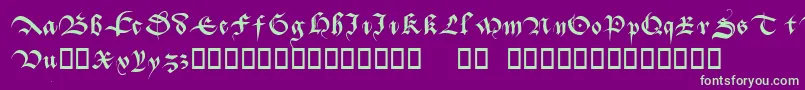 Шрифт Batarde – зелёные шрифты на фиолетовом фоне