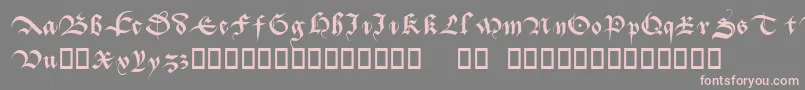 Batarde-Schriftart – Rosa Schriften auf grauem Hintergrund