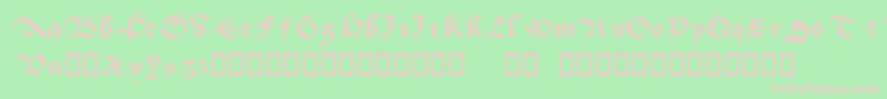 Шрифт Batarde – розовые шрифты на зелёном фоне