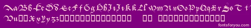 Batarde Font – Pink Fonts on Purple Background