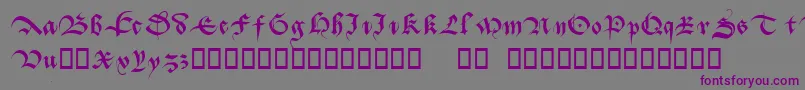 Batarde Font – Purple Fonts on Gray Background
