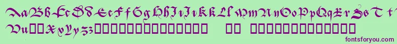 Batarde Font – Purple Fonts on Green Background
