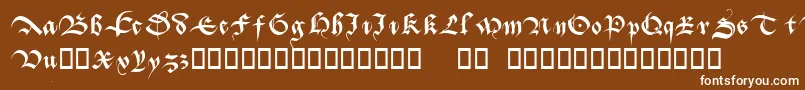 フォントBatarde – 茶色の背景に白い文字