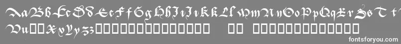 フォントBatarde – 灰色の背景に白い文字
