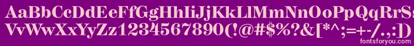 HerculesmediumBold Font – Pink Fonts on Purple Background