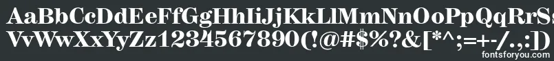 フォントHerculesmediumBold – 黒い背景に白い文字