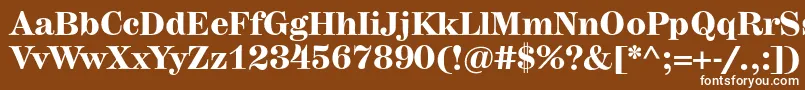 Шрифт HerculesmediumBold – белые шрифты на коричневом фоне