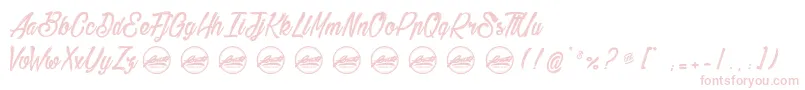 BethanieSnakePersonaluseonly Font – Pink Fonts on White Background