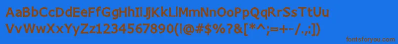 Chizz Font – Brown Fonts on Blue Background