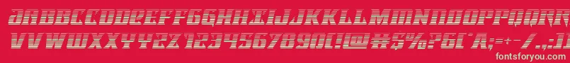 Lifeforcegradital Font – Green Fonts on Red Background