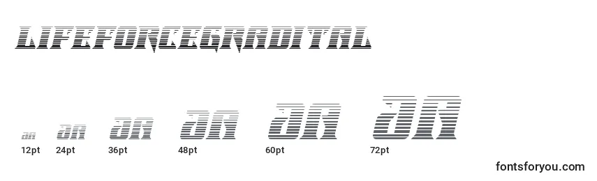 Lifeforcegradital Font Sizes