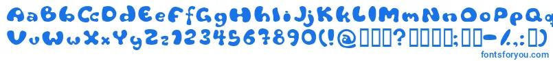 Flat Font – Blue Fonts